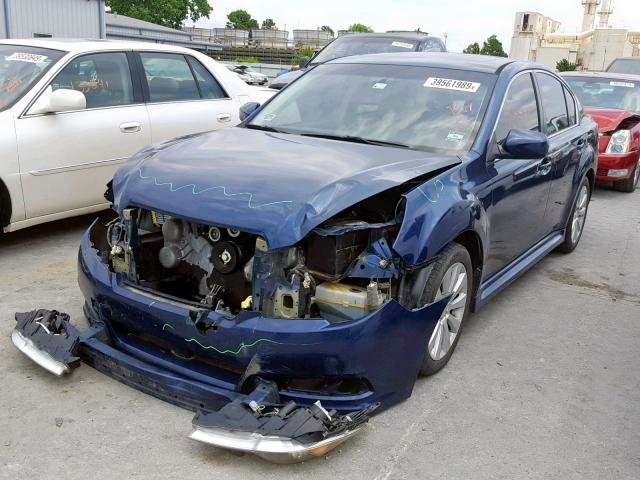 4S3BMDK60B2213883 - 2011 SUBARU LEGACY 3.6 BLUE photo 2