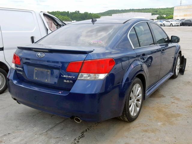 4S3BMDK60B2213883 - 2011 SUBARU LEGACY 3.6 BLUE photo 4