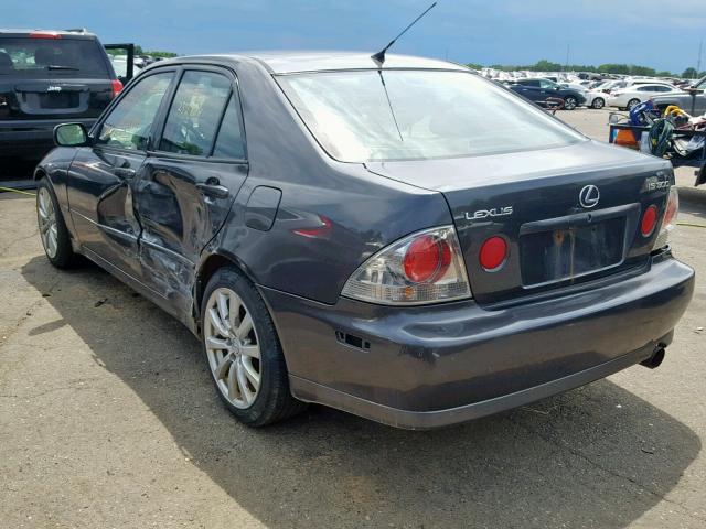 JTHBD182X10007062 - 2001 LEXUS IS 300 GRAY photo 3