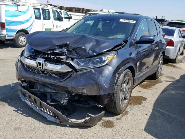 7FARW1H81HE042765 - 2017 HONDA CR-V EXL CHARCOAL photo 2