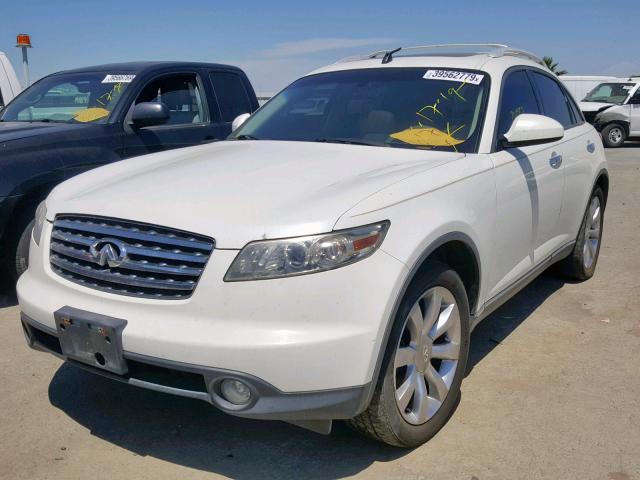 JNRAS08W44X224859 - 2004 INFINITI FX35 WHITE photo 2