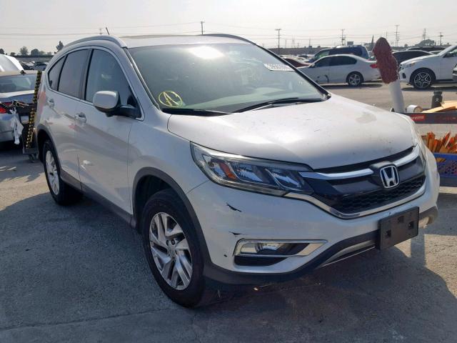 5J6RM3H71FL013906 - 2015 HONDA CR-V EXL WHITE photo 1