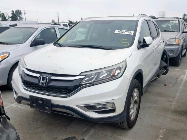 5J6RM3H71FL013906 - 2015 HONDA CR-V EXL WHITE photo 2