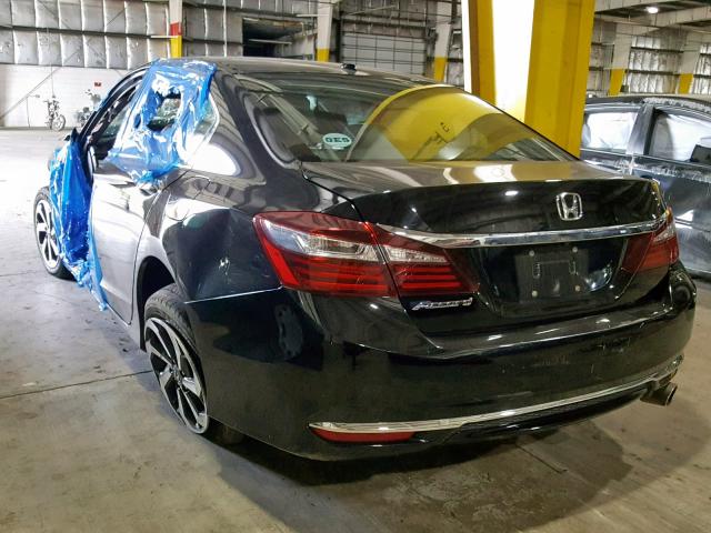 1HGCR2F84GA244624 - 2016 HONDA ACCORD EXL BLACK photo 3