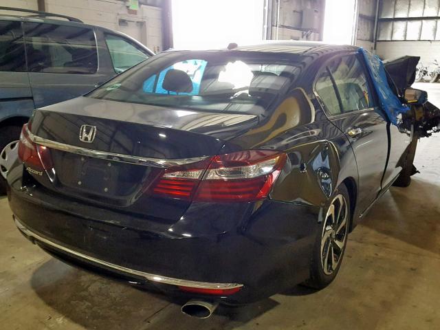 1HGCR2F84GA244624 - 2016 HONDA ACCORD EXL BLACK photo 4