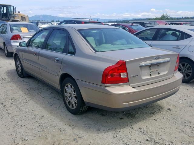 YV1TS592651408040 - 2005 VOLVO S80 2.5T GOLD photo 3