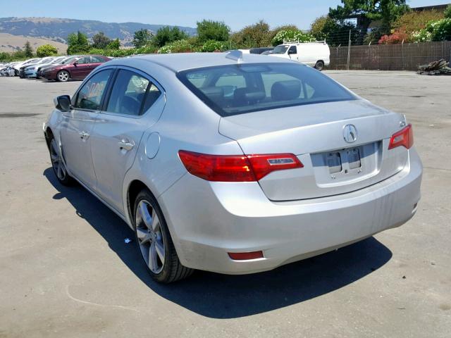 19VDE1F34EE013609 - 2014 ACURA ILX 20 SILVER photo 3