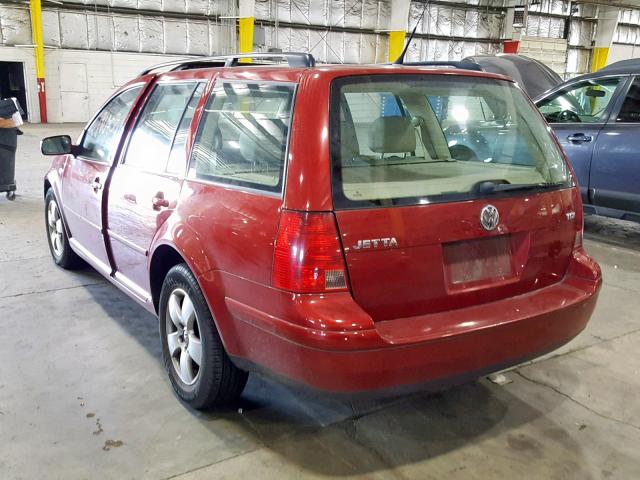 WVWSR61J34W138496 - 2004 VOLKSWAGEN JETTA GLS RED photo 3