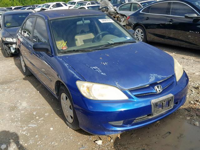 2HGES16384H570242 - 2004 HONDA CIVIC DX V BLUE photo 1