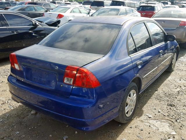 2HGES16384H570242 - 2004 HONDA CIVIC DX V BLUE photo 4