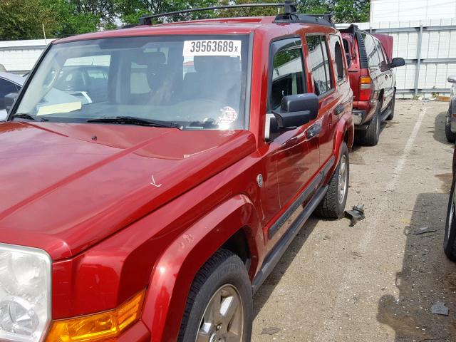 1J8HG48N06C180988 - 2006 JEEP COMMANDER 红色 照片 9