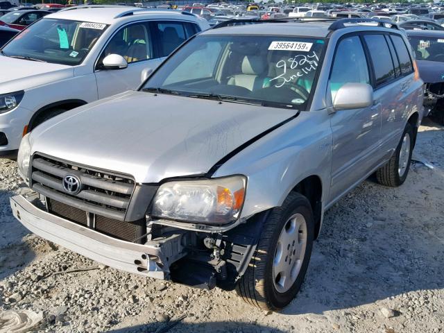 JTEDP21A560099824 - 2006 TOYOTA HIGHLANDER SILVER photo 2