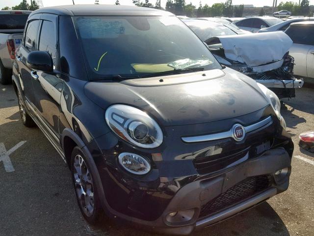 ZFBCFADH9EZ013854 - 2014 FIAT 500L TREKK BLACK photo 1