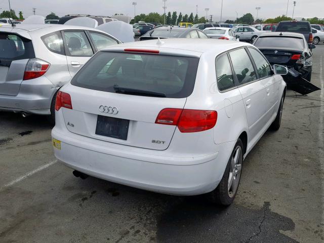 WAUHF78P58A015172 - 2008 AUDI A3 2.0 WHITE photo 4