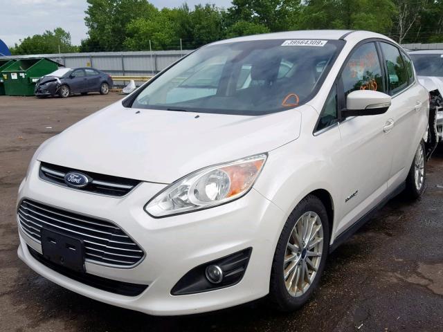 1FADP5BU0DL546589 - 2013 FORD C-MAX SEL WHITE photo 2