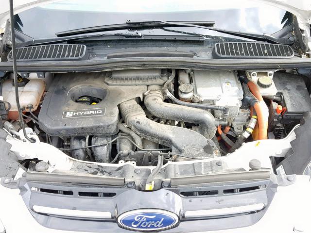 1FADP5BU0DL546589 - 2013 FORD C-MAX SEL WHITE photo 7