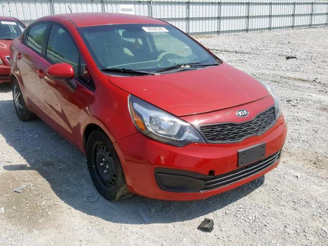 KNADM4A36D6284188 - 2013 KIA RIO LX RED photo 1