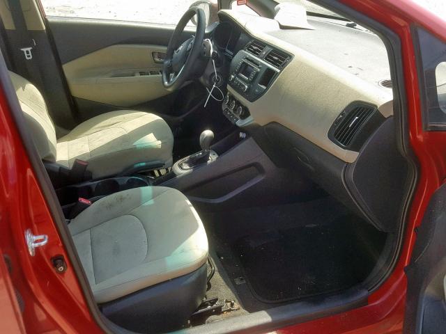 KNADM4A36D6284188 - 2013 KIA RIO LX RED photo 5