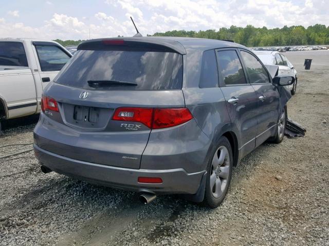 5J8TB18588A016807 - 2008 ACURA RDX TECHNO GRAY photo 4