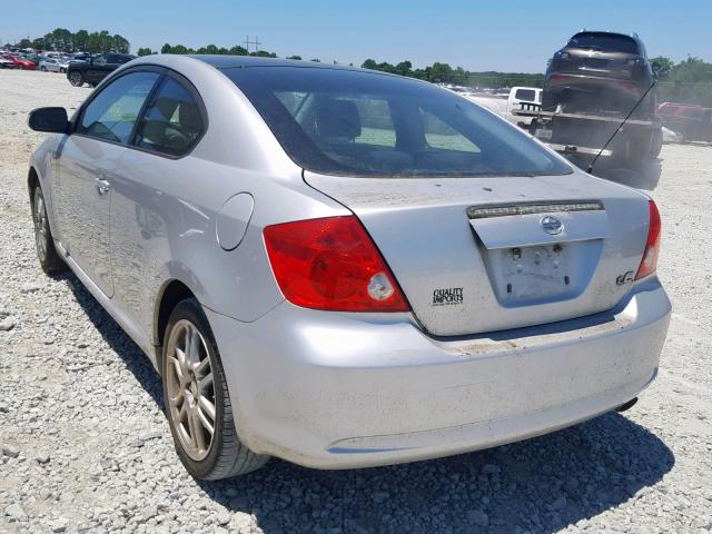 JTKDE167670190435 - 2007 TOYOTA SCION TC SILVER photo 3