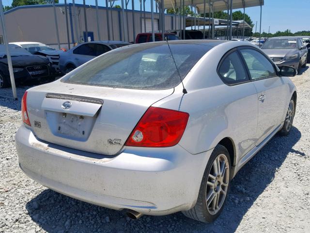 JTKDE167670190435 - 2007 TOYOTA SCION TC SILVER photo 4