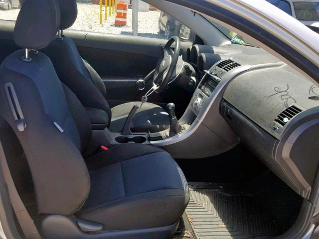 JTKDE167670190435 - 2007 TOYOTA SCION TC SILVER photo 5