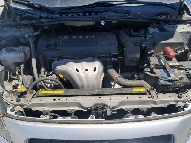 JTKDE167670190435 - 2007 TOYOTA SCION TC SILVER photo 7