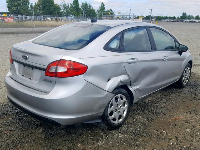 3FADP4AJ7DM154063 - 2013 FORD FIESTA S SILVER photo 4