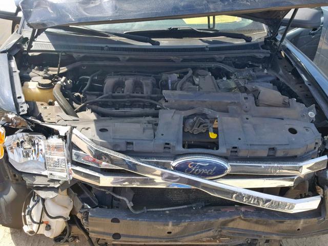 2FMGK5BC2ABA91376 - 2010 FORD FLEX SE BLUE photo 7