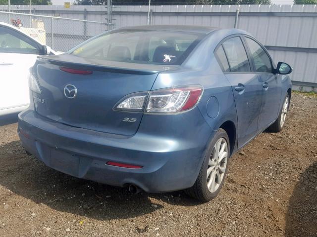 JM1BL1S63A1198558 - 2010 MAZDA 3 S BLUE photo 4