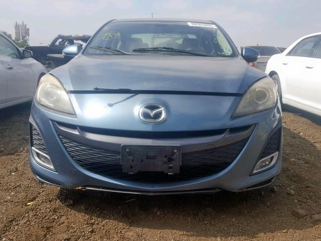 JM1BL1S63A1198558 - 2010 MAZDA 3 S BLUE photo 9