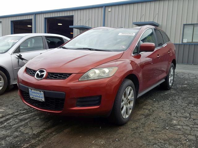 JM3ER293370150822 - 2007 MAZDA CX-7 RED photo 2