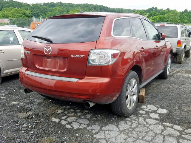 JM3ER293370150822 - 2007 MAZDA CX-7 RED photo 4