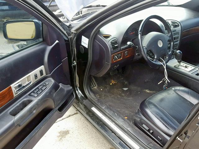 1LNHM87A15Y621496 - 2005 LINCOLN LS BLACK photo 9