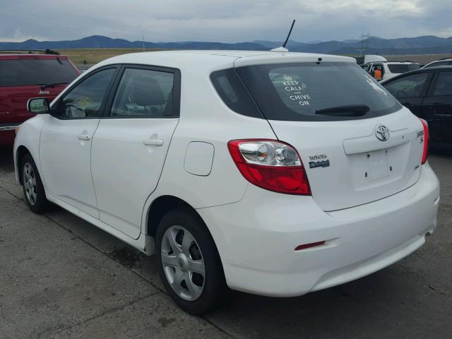 2T1LE40E19C010816 - 2009 TOYOTA COROLLA MA WHITE photo 3