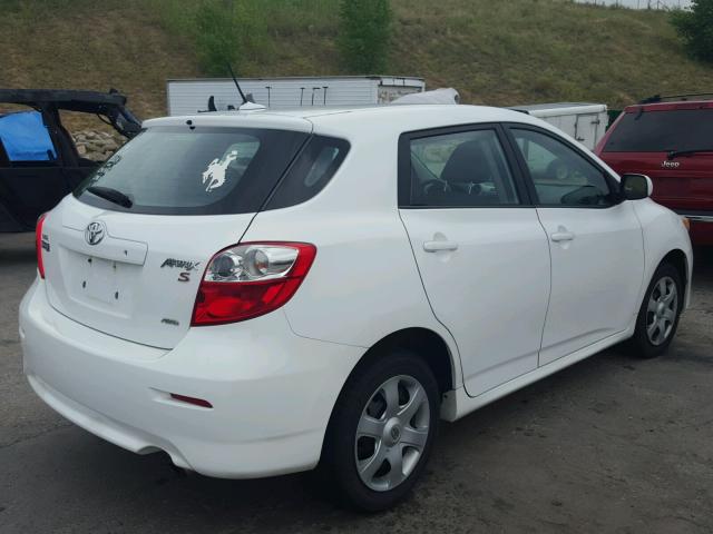 2T1LE40E19C010816 - 2009 TOYOTA COROLLA MA WHITE photo 4