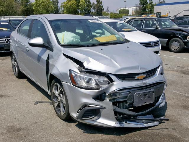 1G1JF5SB3J4133790 - 2018 CHEVROLET SONIC PREM SILVER photo 1