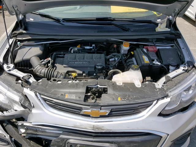 1G1JF5SB3J4133790 - 2018 CHEVROLET SONIC PREM SILVER photo 7