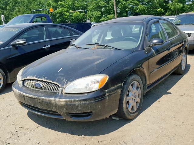 1FAFP53UX6A186558 - 2006 FORD TAURUS SE BLACK photo 2