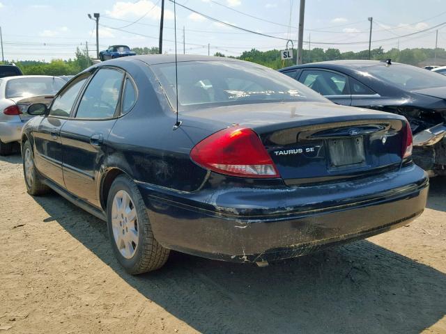 1FAFP53UX6A186558 - 2006 FORD TAURUS SE BLACK photo 3