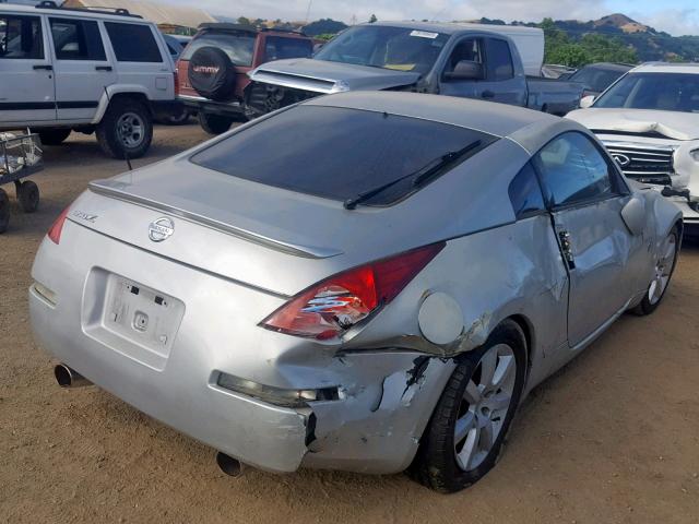 JN1AZ34D53T111870 - 2003 NISSAN 350Z COUPE SILVER photo 4