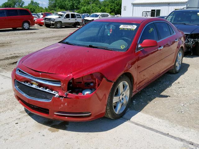 1G1ZC5E0XCF304807 - 2012 CHEVROLET MALIBU 1LT MAROON photo 2