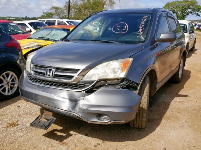 5J6RE3H74AL005854 - 2010 HONDA CR-V EXL GRAY photo 9