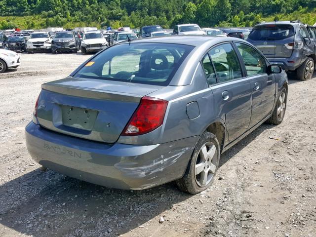 1G8AL55F66Z163207 - 2006 SATURN ION LEVEL GRAY photo 4