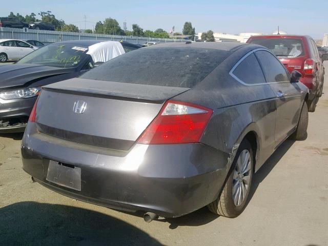 1HGCS22808A001677 - 2008 HONDA ACCORD EXL GRAY photo 4