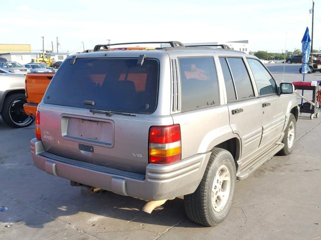 1J4GZ78Y8VC596191 - 1997 JEEP GRAND CHER GRAY photo 4