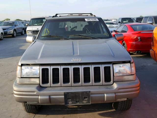 1J4GZ78Y8VC596191 - 1997 JEEP GRAND CHER GRAY photo 9