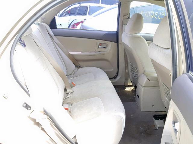 KNAFE121X85502582 - 2008 KIA SPECTRA EX BEIGE photo 6