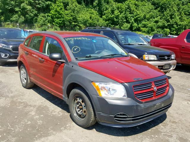 1B3HB28C27D300800 - 2007 DODGE CALIBER RED photo 1