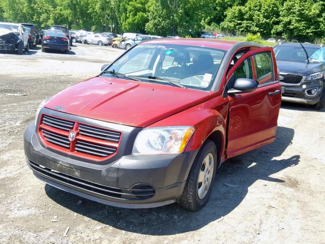 1B3HB28C27D300800 - 2007 DODGE CALIBER RED photo 2